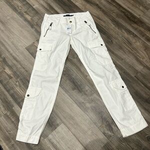 White cargo pants!!